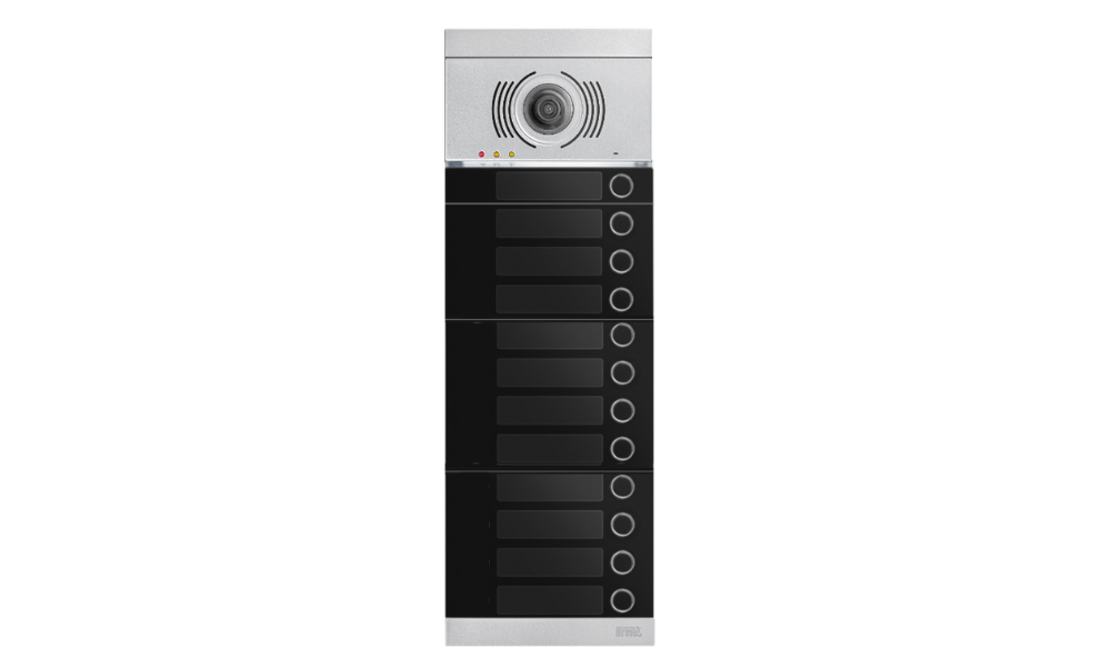 2-Wire Alpha Video Push Button Entry Panel (1 Row 4 Modules) - BIM ...