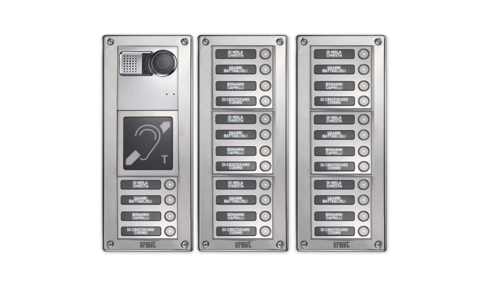 IP Sinthesi Steel Video Push Button Entry Panel (3 Rows 9 Modules ...