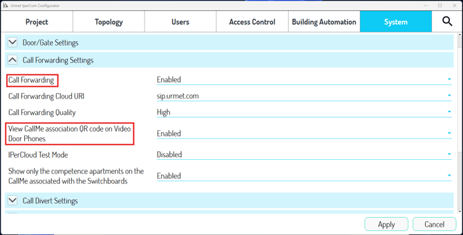 callforwarding - no callmemanager