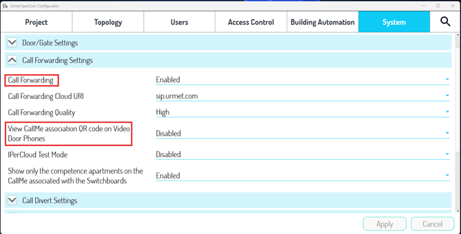 callforwarding -callme manager